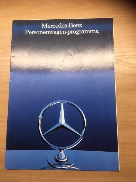 Mercedes-Benz Personenwagen-programma 11-1985   NL, Ophalen of Verzenden, Zo goed als nieuw, Mercedes