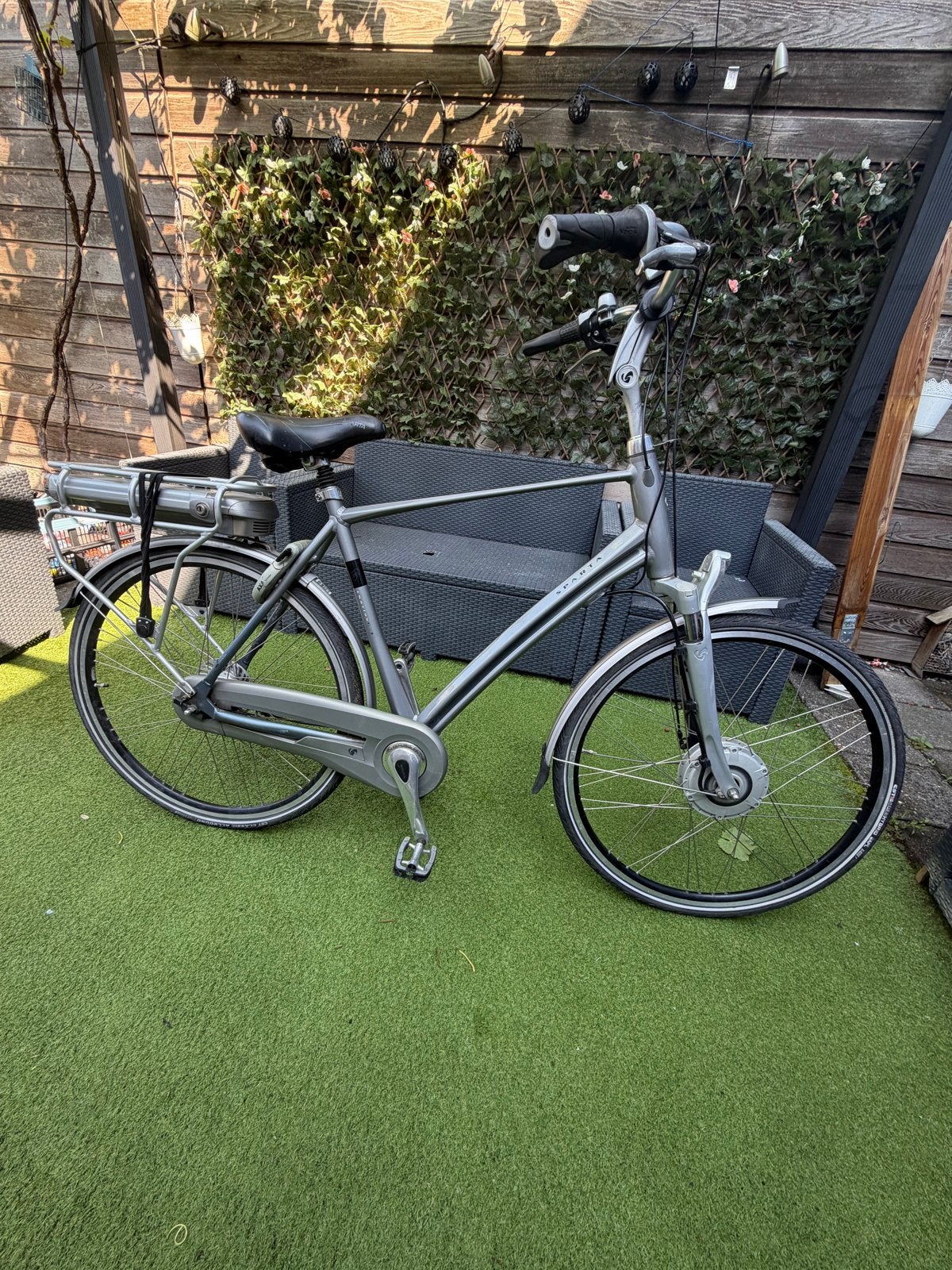 Sparta E-Bike - Elektrische herenfiets, Fietsen en Brommers, Elektrische fietsen, Ophalen, Sparta, Gebruikt, 50 km per accu of meer