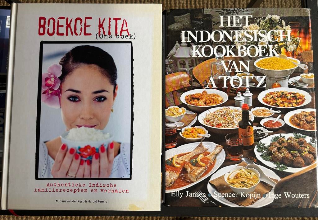 Indonesische Kookboeken: Boekoe Kita & Van A tot Z, Boeken, Ophalen of Verzenden, Gelezen, Azië en Oosters, Voorgerechten en Soepen