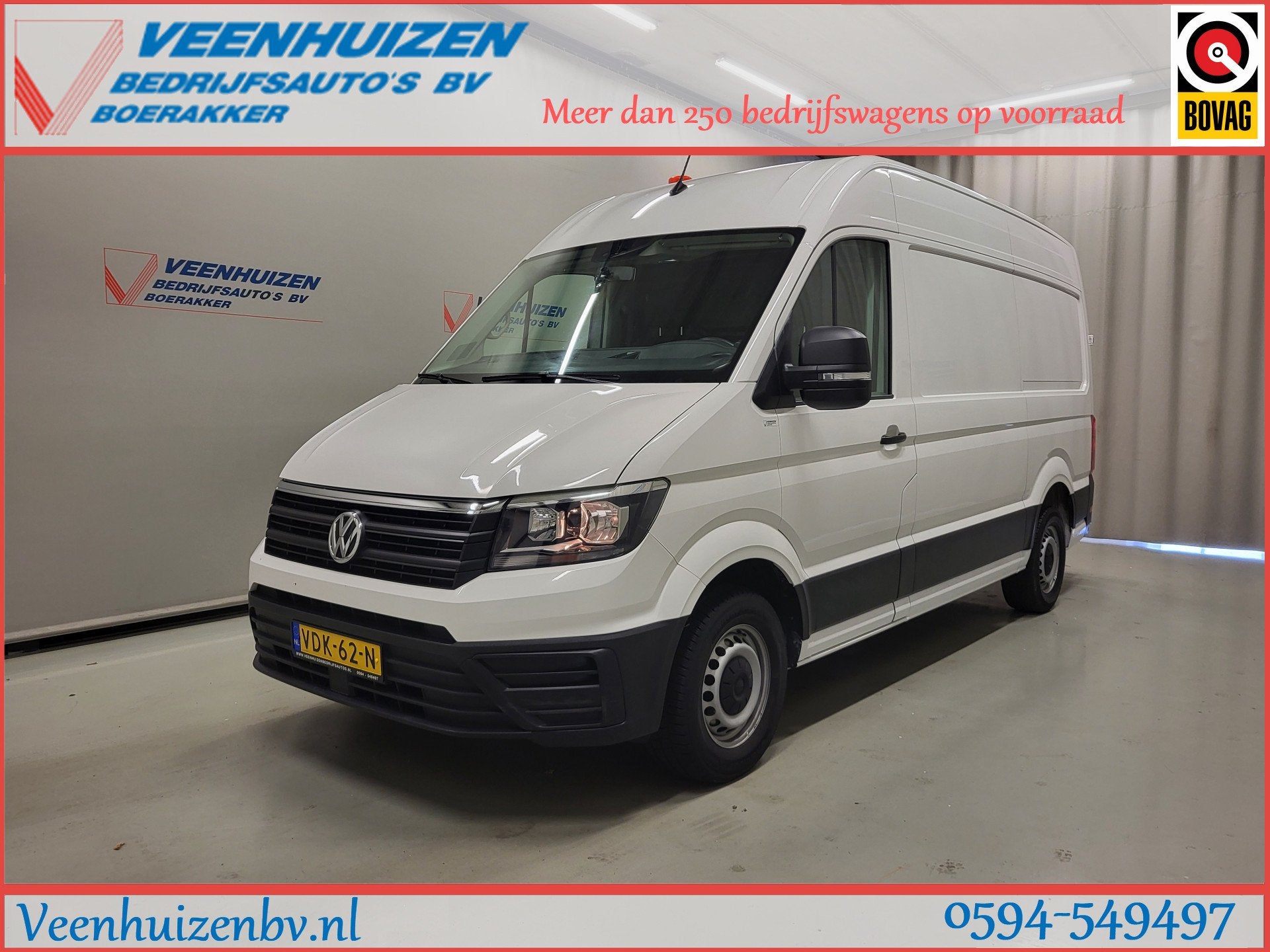 Volkswagen Crafter 2.0TDI L3/H3 3000kg Trekgewicht Euro 6!, 13 km/l, Achterwielaandrijving, Gebruikt, Euro 6