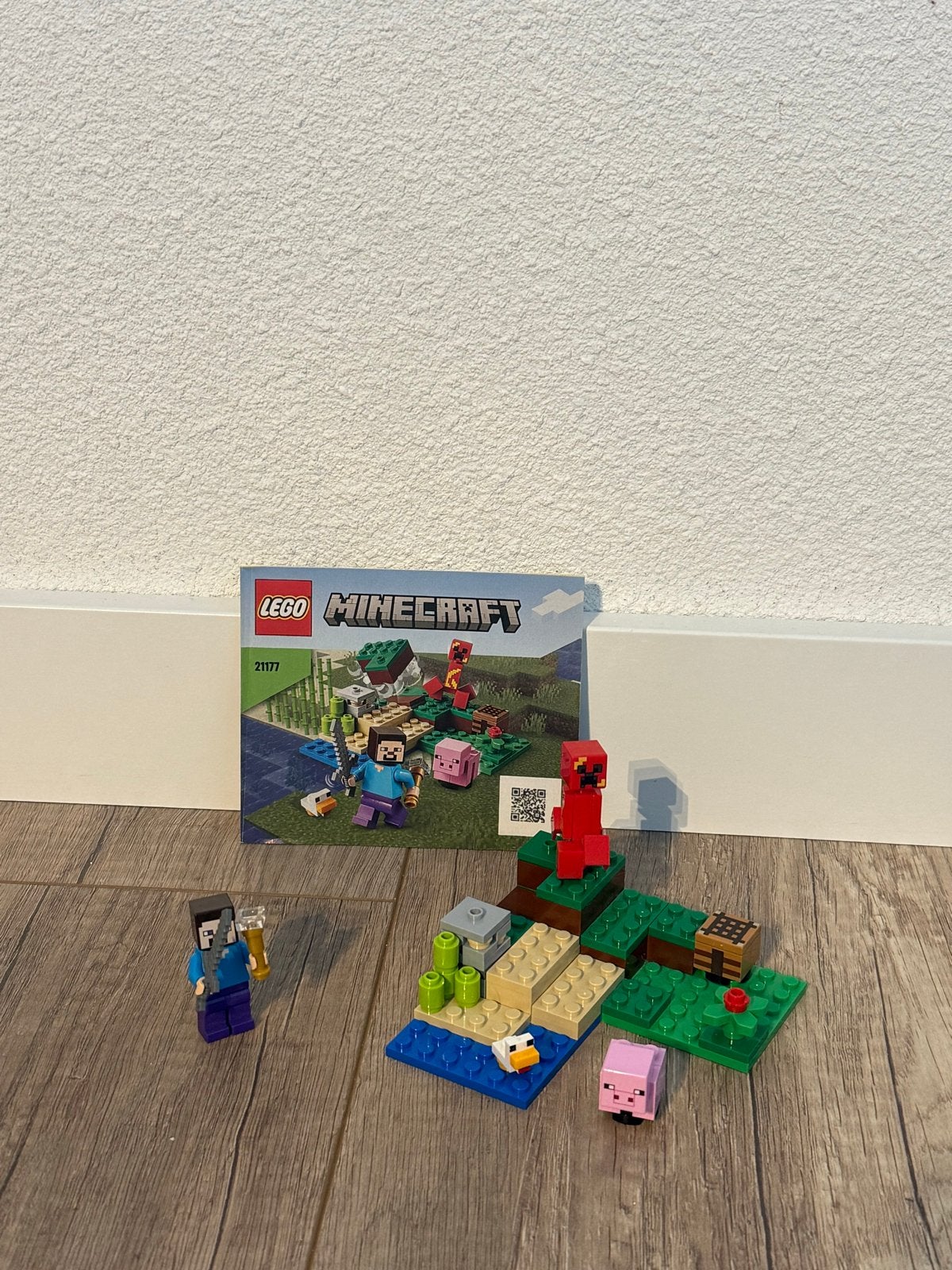 LEGO Minecraft 21177 De Creeper Hinderlaag, Ophalen of Verzenden, Zo goed als nieuw, Overige merken