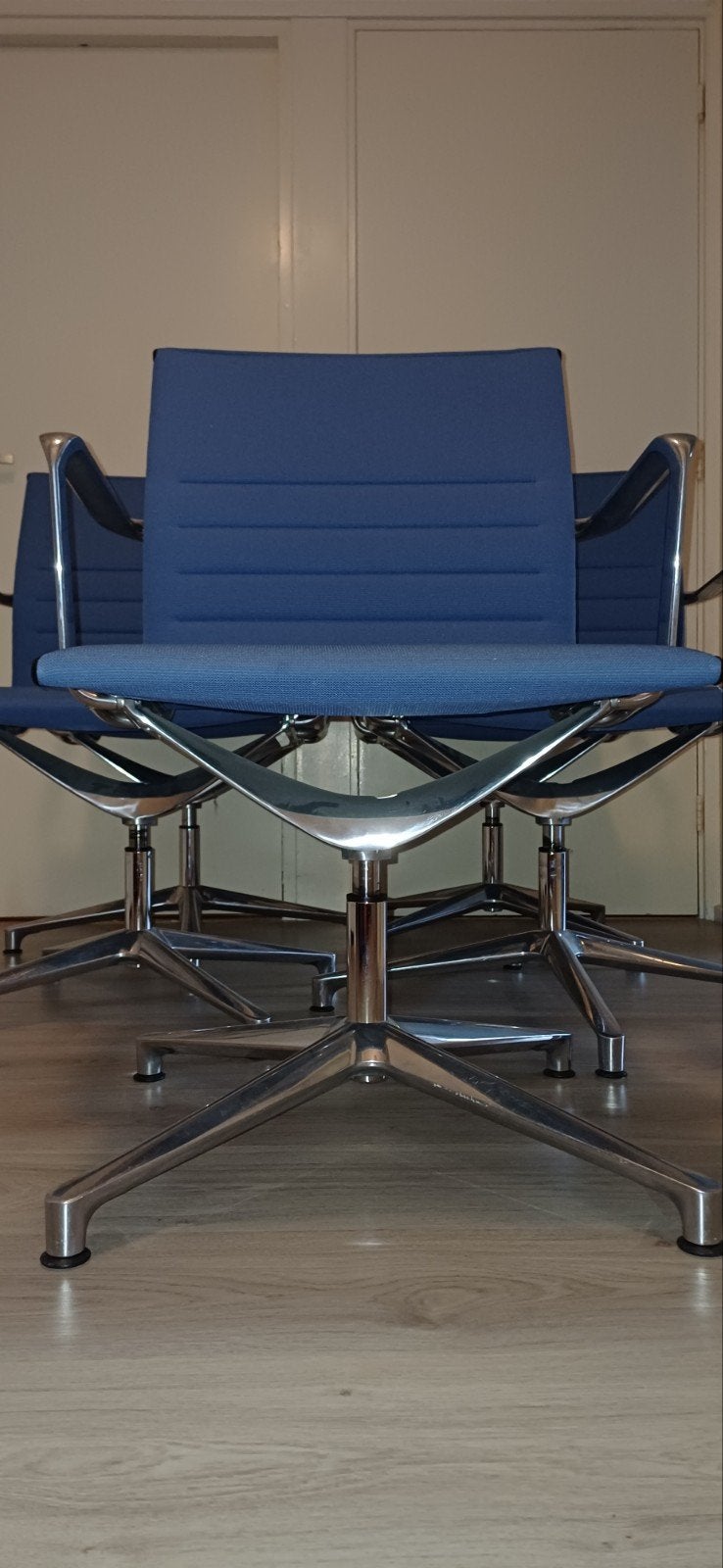 Design stoelen ICF Italy eamses stijl, Ophalen, Gebruikt, Blauw, Stof
