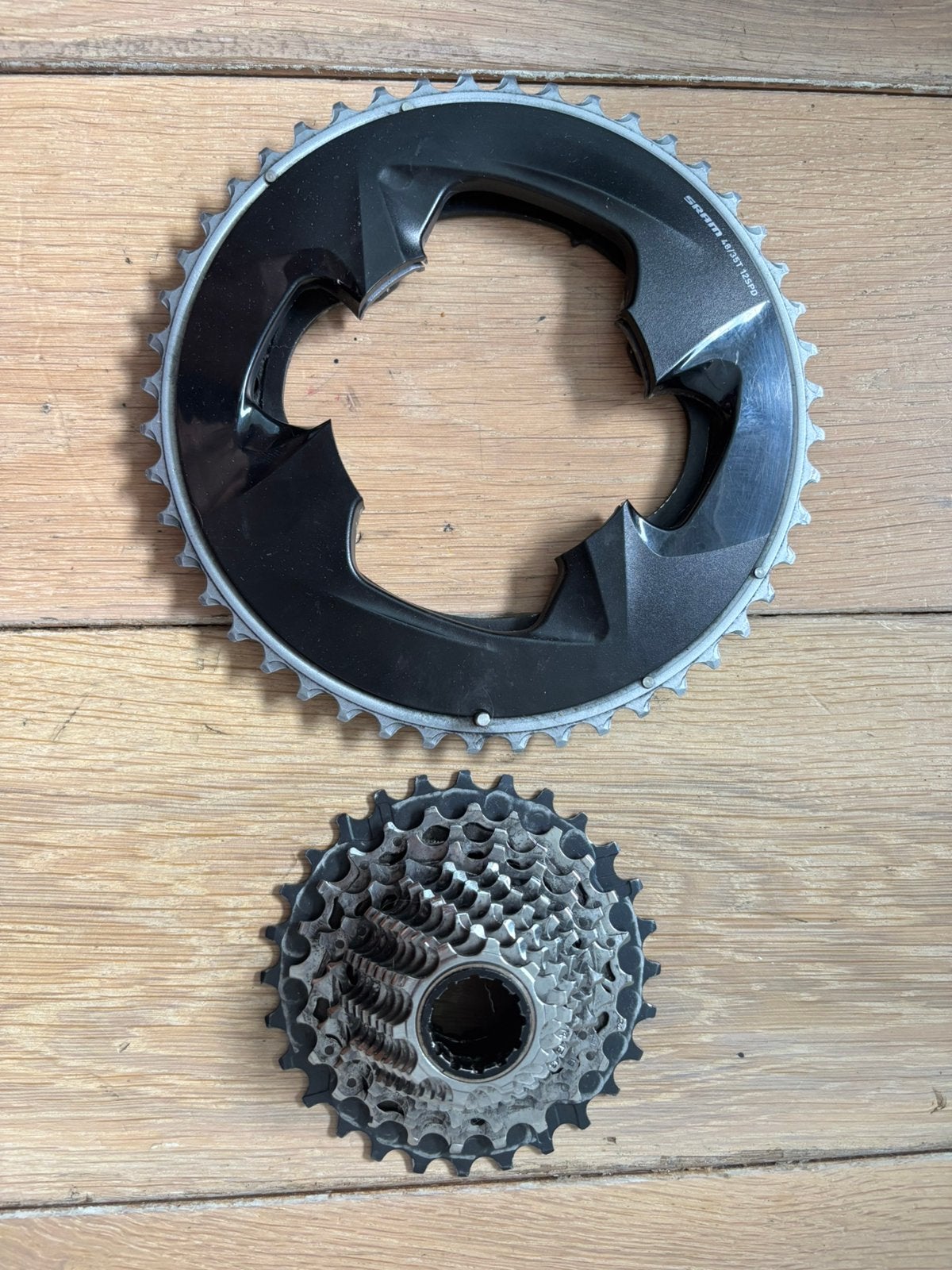 Sram force axs 12 speed kettingbladen en cassette, Fietsen en Brommers, Fietsonderdelen, Ophalen, Zo goed als nieuw