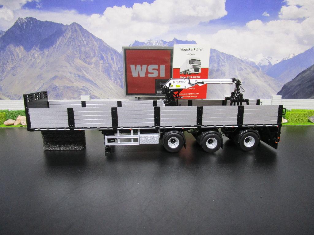 Wsi 04-2087 Premium Line , Steen Oplegger 3as., Hobby en Vrije tijd, Modelauto's | 1:50, Ophalen, Nieuw, Bus of Vrachtwagen, Wsi