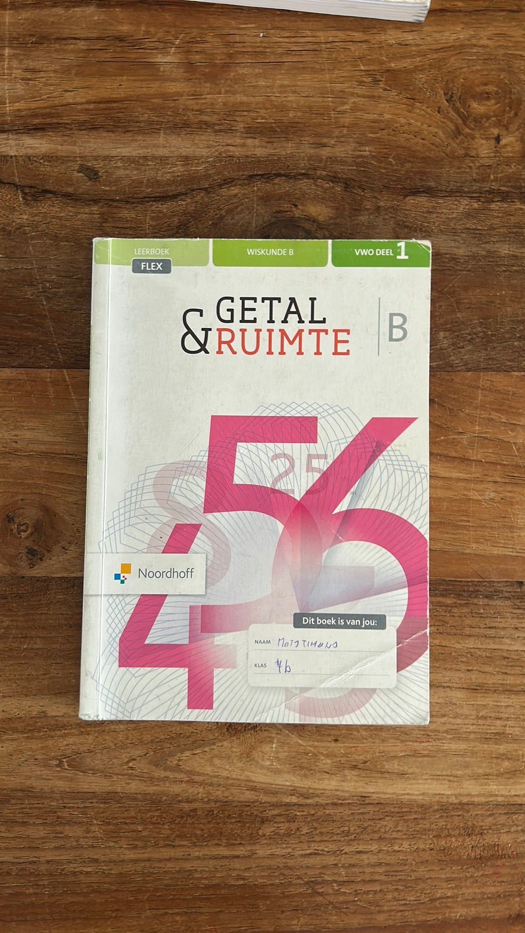 Getal en Ruimte VWO 4 deel 1, Ophalen, Zo goed als nieuw