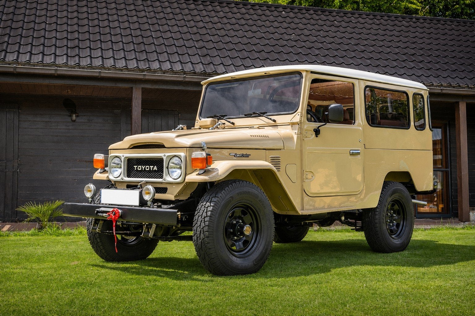 Toyota BJ43 Concoursstaat, Auto's, Toyota, 4 cilinders, Beige, Leder, Overige kleuren