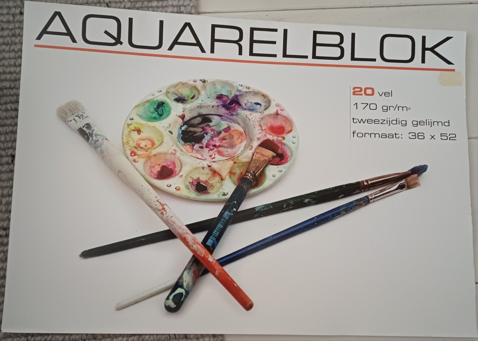 Nieuw aqaurelblok., Ophalen, Nieuw