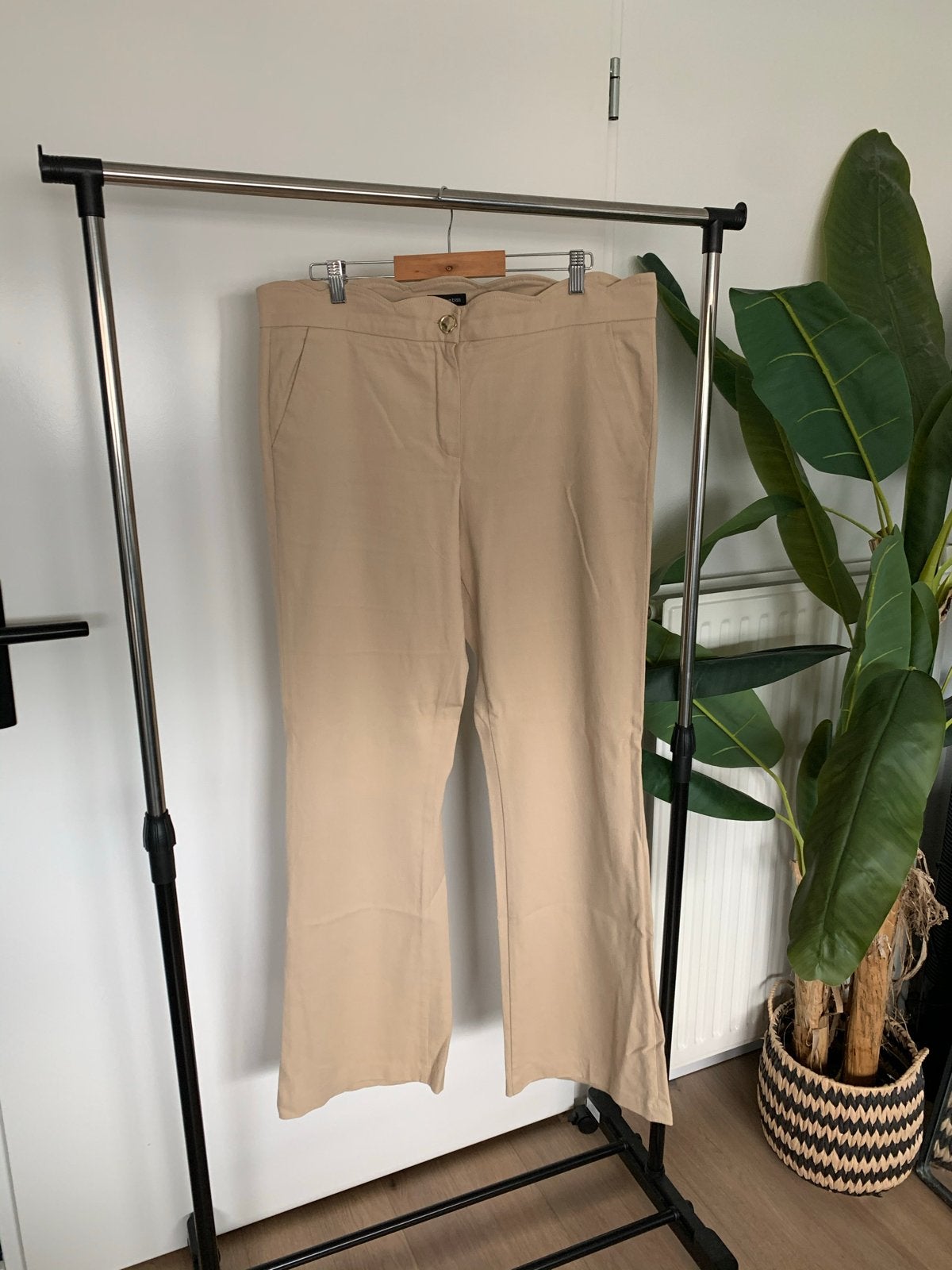 Caroline Biss beige broek maat 44, Verzenden, Beige, Maat 42/44 (L), Zo goed als nieuw