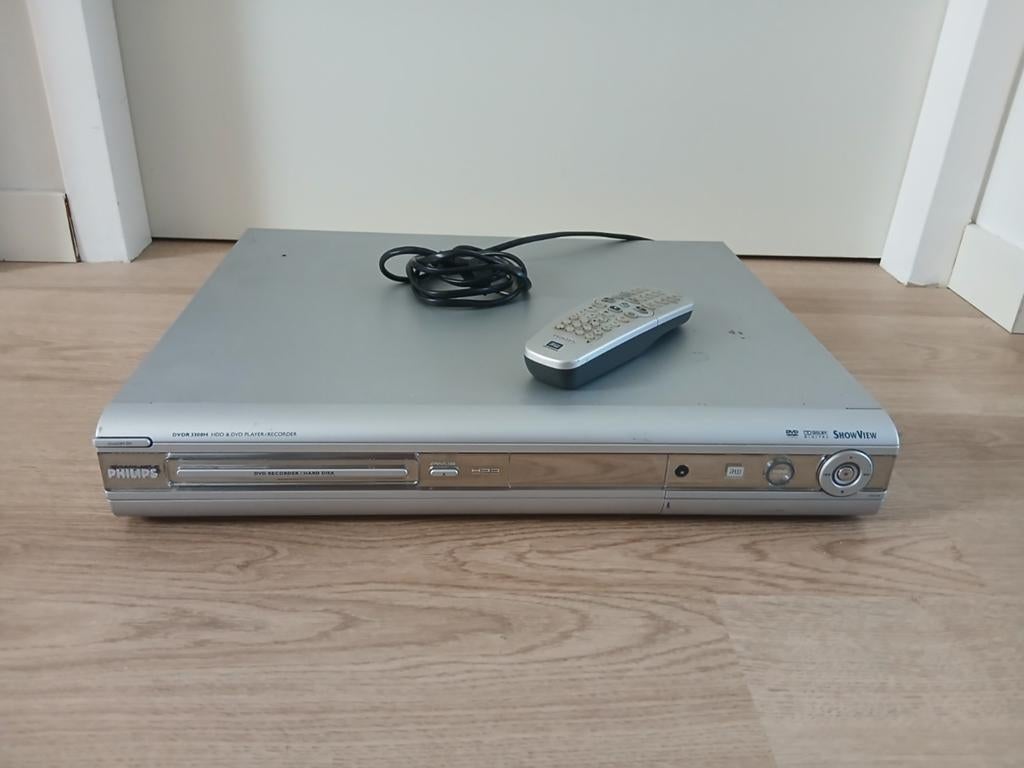 Philips dvdspeler DVDR3300H/19 met opnamefunctie en 80gb HD, Ophalen of Verzenden, Philips