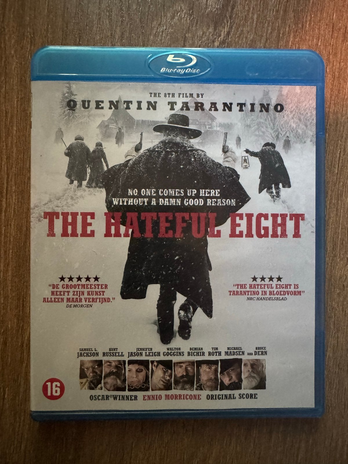 The Hateful Eight - Quentin Tarantino Blu-ray, Cd's en Dvd's, Blu-ray, Zo goed als nieuw, Actie, Blu-ray, Film, Engels, Nederlands