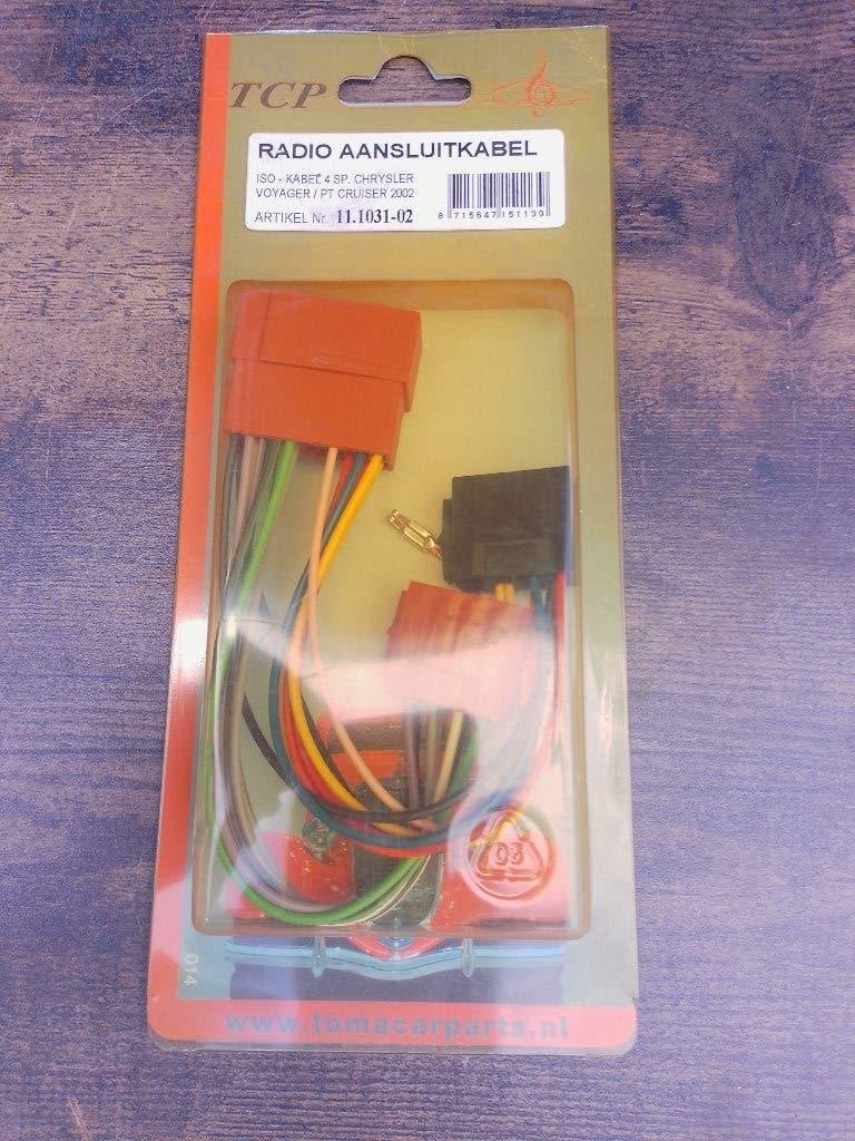 ISO Radio aansluitkabel Chrysler Voyager - PT Cruiser, -, -, Ophalen of Verzenden, Tcp