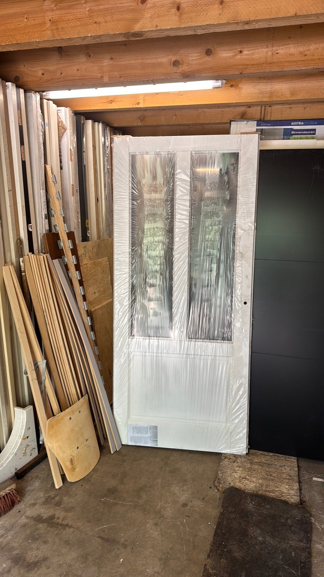Opdek paneeldeur 93x211.5 cm rechtshangend nr 430, Doe-het-zelf en Verbouw, Deuren en Horren, Ophalen, 80 tot 100 cm, Binnendeur