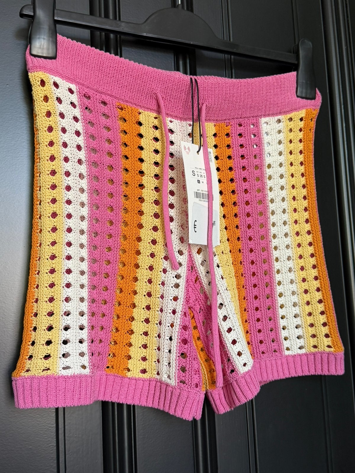 Zara gestreepte gehaakte mini short, Kleding | Dames, Kort, Meerkleurig, Nieuw, Ophalen of Verzenden