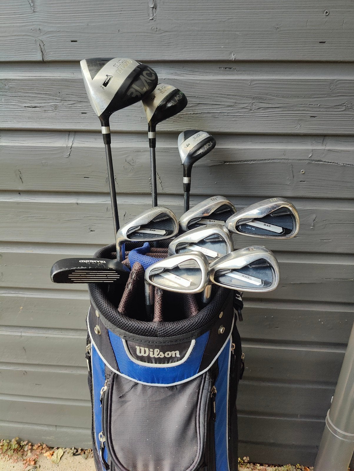 Complete MODERNE golfset linkshandige heren + tas, Ophalen of Verzenden, Zo goed als nieuw, Set, Overige merken