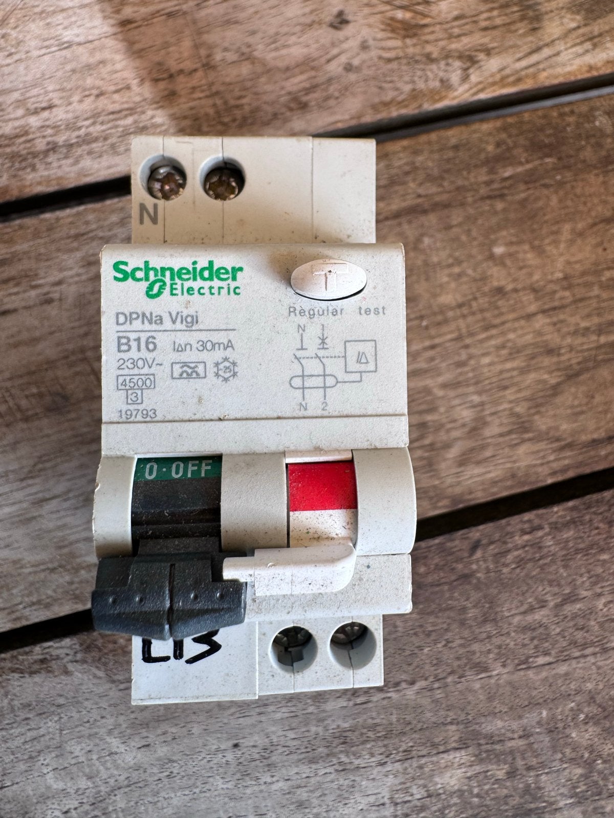 Schneider Electric DPNa Vigi B16 Aardlekautomaat, Ophalen of Verzenden, Gebruikt, Schneider Electric, Aardlekautomaat