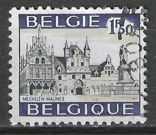 Belgie 1971 - Yvert/OBP 1614 - Toerisme - Mechelen (ST), Verzenden, Gestempeld