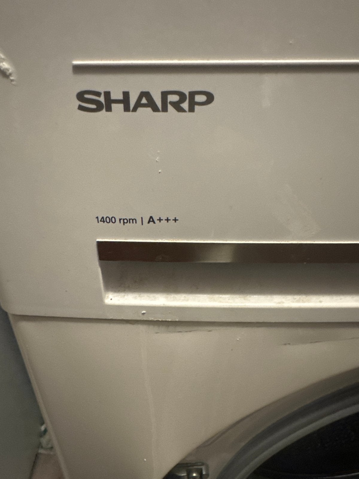 Sharp ES-GFB8144W3 Wasmachine - 8kg, 1400rpm, A+++, Witgoed en Apparatuur, Ophalen, 1200 tot 1600 toeren, Gebruikt, 8 tot 10 kg