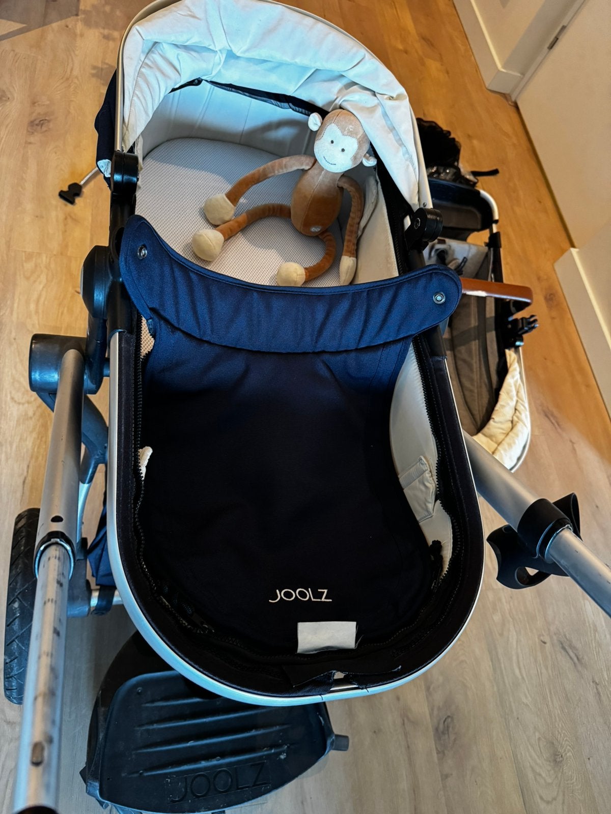 Joolz kinderwagen ouder model blauw, Gebruikt, Luchtbanden, Combiwagen, Ophalen