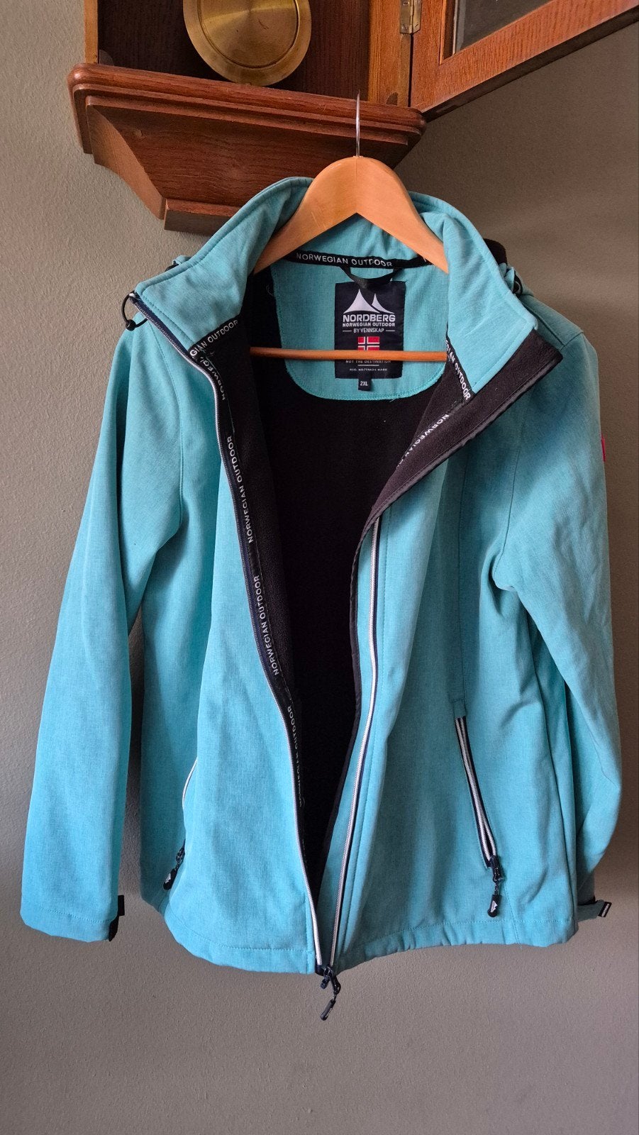 Nordberg blauwe outdoor jas mt 2xl zgan, Blauw, Maat 46/48 (XL) of groter, Zo goed als nieuw, Nordberg