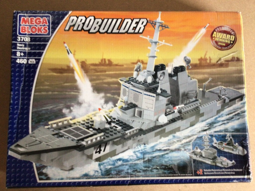 Mega Bloks Pro Builder Navy Destroyer, Ophalen, Gebruikt, Megabloks