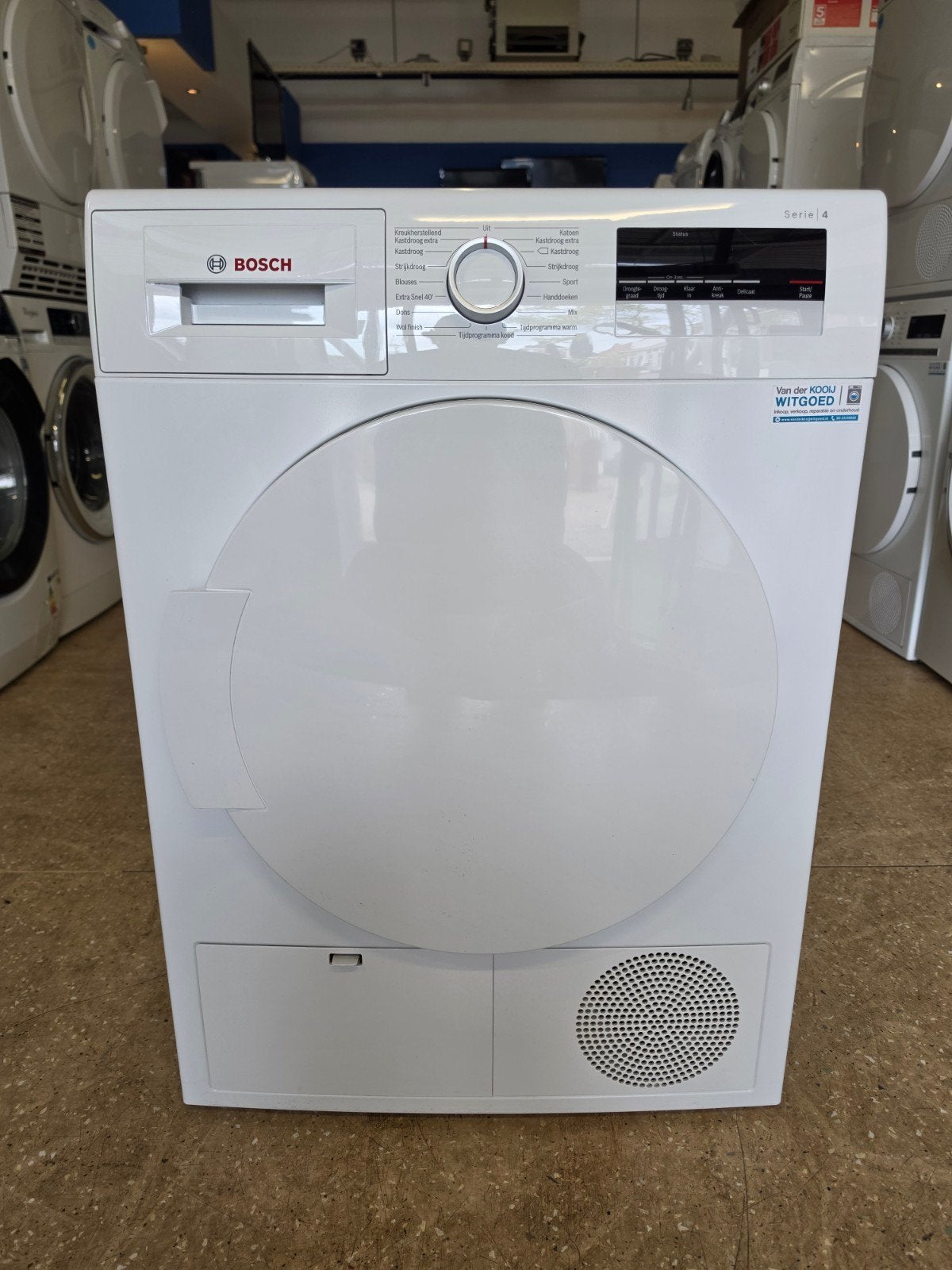 Bosch Serie 4 warmtepompdroger | 8 kilo | A++ | Garantie ✅️, Bosch, Jirnsum, Anti-kreukfase, Overige typen
