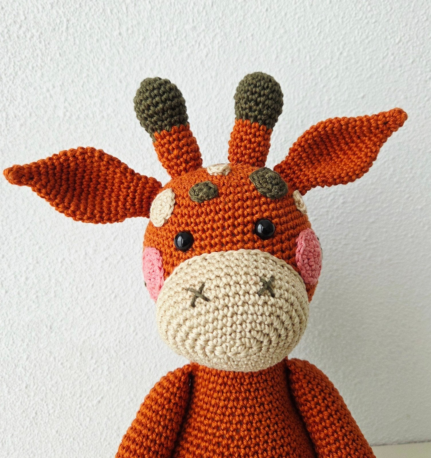 Gehaakte giraffe - 27cm hoog, Ophalen of Verzenden, Nieuw