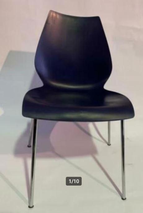 Kartell Maui Design Stoelen, Huis en Inrichting, Gebruikt, Blauw, Ophalen of Verzenden, Nvt