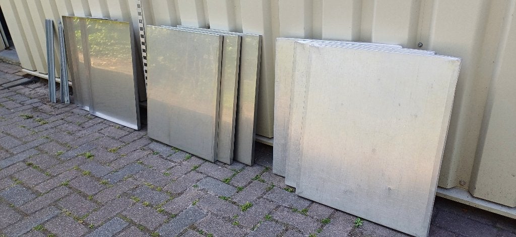 6 RVS Diep Koelkastplaat inlegbodem planken Plateau stelling, Ophalen, Zonder vriesvak, 160 cm of meer, Minder dan 75 liter