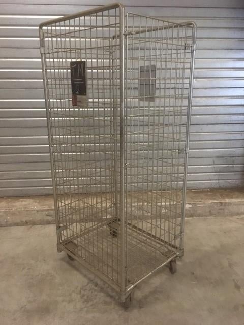 Caddie | Robuuste draad rolcontainers 80x70x185cm, Doe-het-zelf en Verbouw, Transportwagens, 100 liter of meer, Ophalen, Zo goed als nieuw