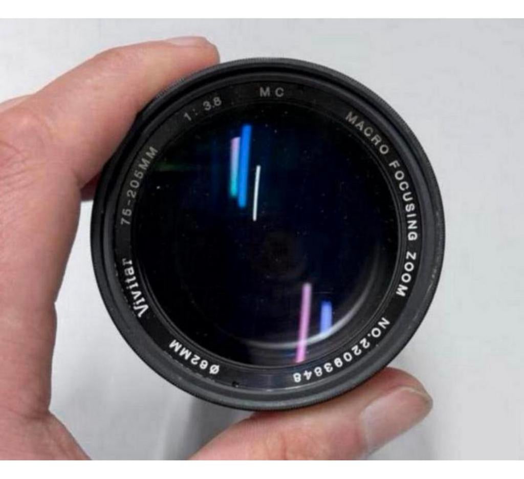 Vivitar 75-205mm f3.8 Macro focusing zoom canon-mount lens, Ophalen of Verzenden, Zo goed als nieuw, H, Zoom