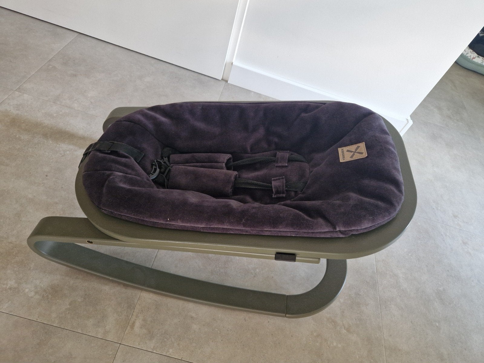 Kidsmill Wieg/Schommelstoel met Bekleding, Ophalen, Zo goed als nieuw