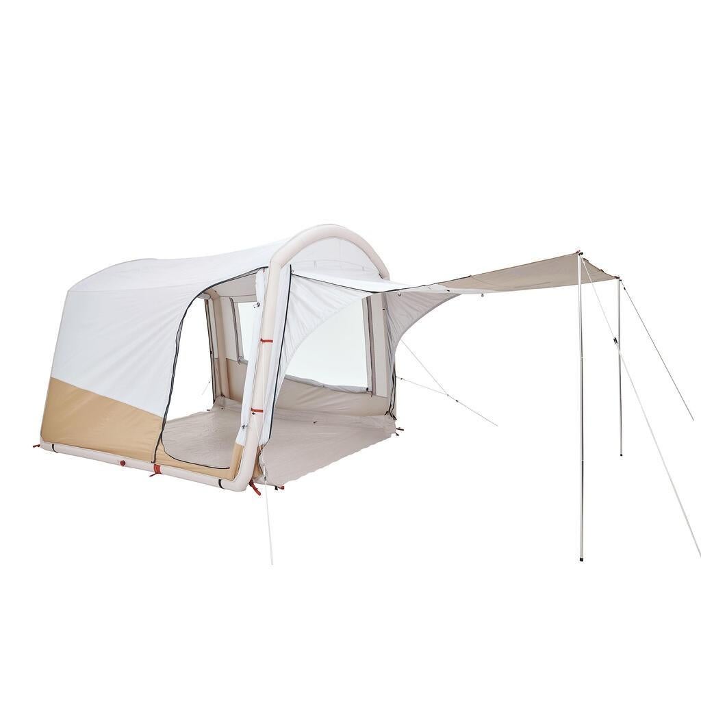 Quechua Decathlon Second Base opblaasbaar aanzettent, Caravans en Kamperen, Tenten, Gebruikt, Ophalen