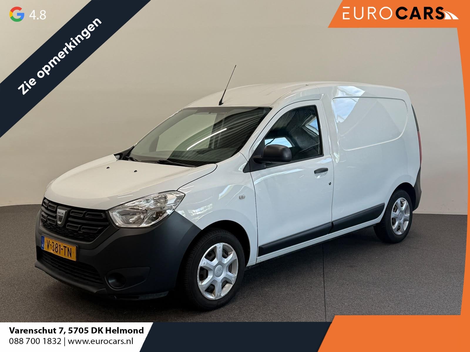 Dacia Dokker 1.5 dCi 75 Essential Navigatie Bluetooth Cruise, Auto's, Stof, Gebruikt, Euro 6, 4 cilinders