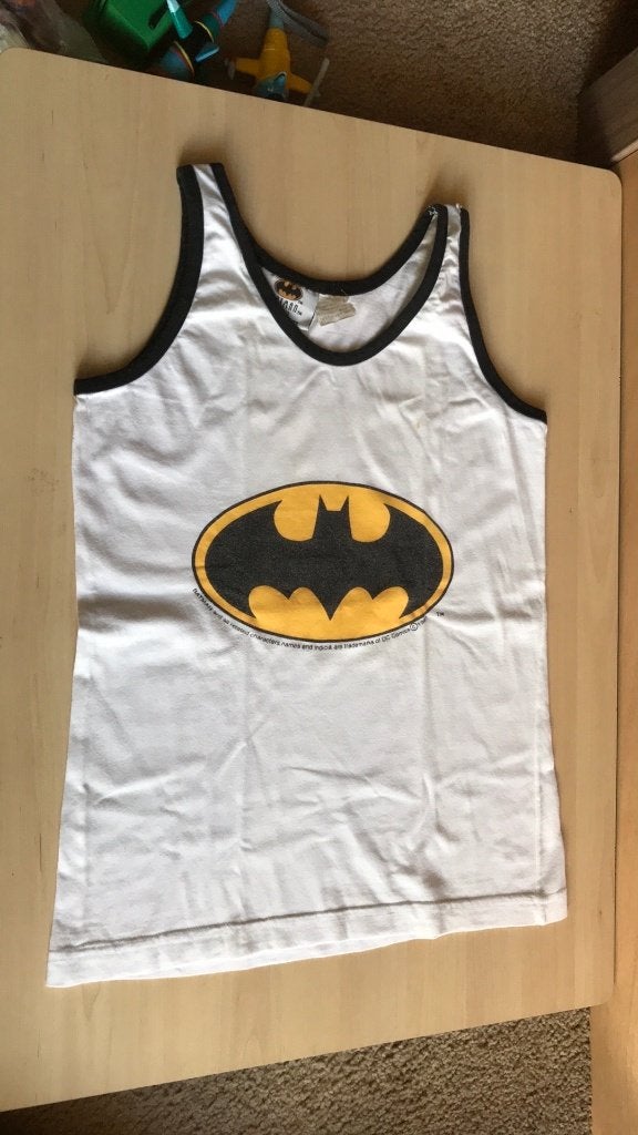 Vintage Batman shirt hemdje kindermaat, Ophalen of Verzenden, Gebruikt, Jongen of Meisje, Shirt of Longsleeve