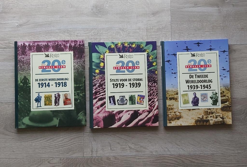 Drie geschiedenisboeken: 1914-1918, 1919-1939, 1939-1945, 20e eeuw of later, Overige gebieden, Reader's Digest, Ophalen of Verzenden