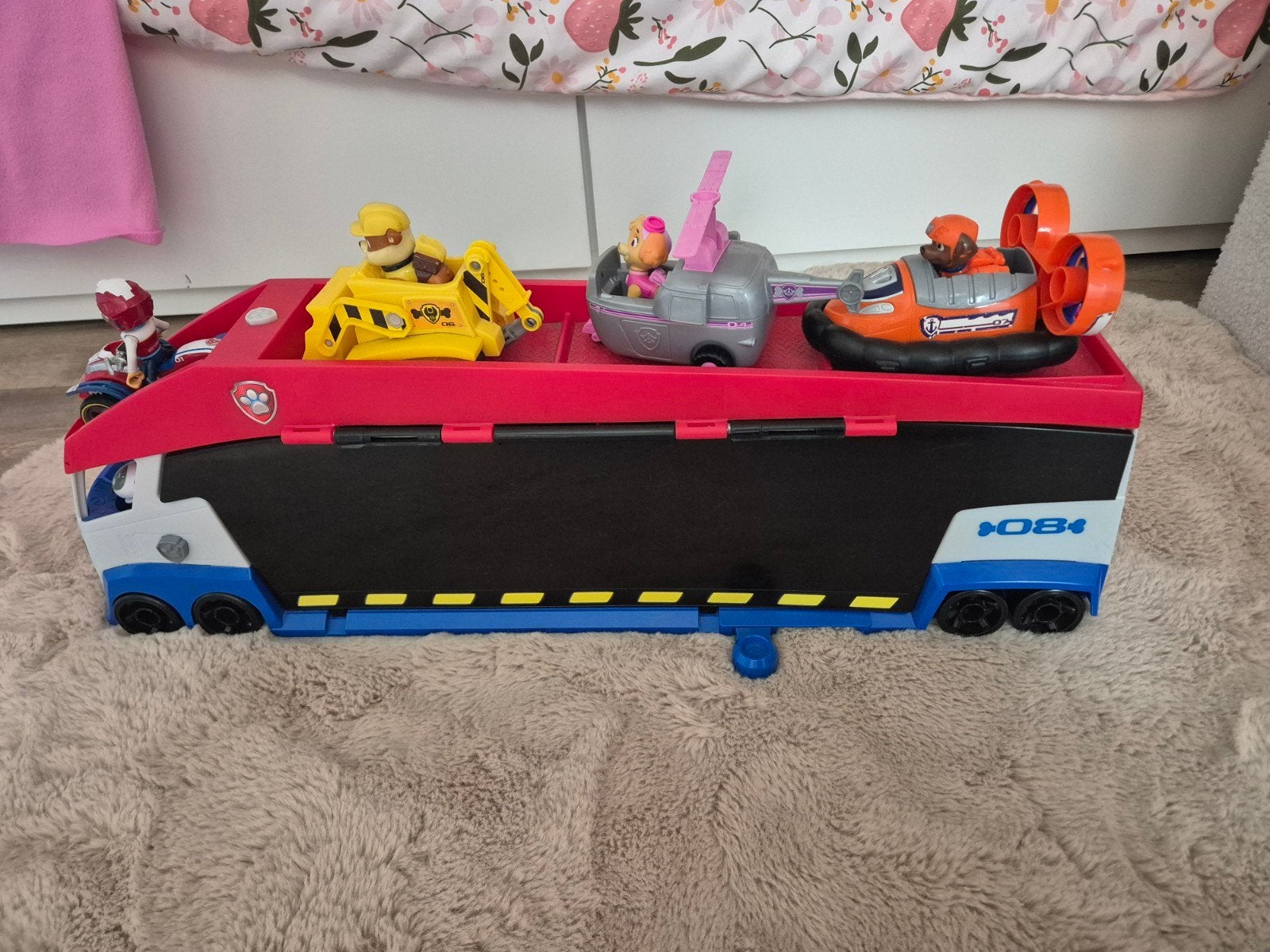 Paw Patrol Patroller met voertuigen en figuren, Kinderen en Baby's, Ophalen, Gebruikt