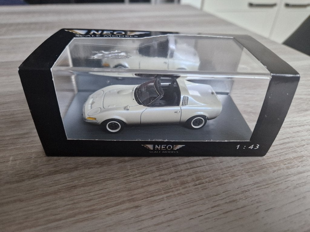 Opel GT Aero parelmoer wit Neo 1:43, Ophalen of Verzenden, Nieuw, Auto, Overige merken