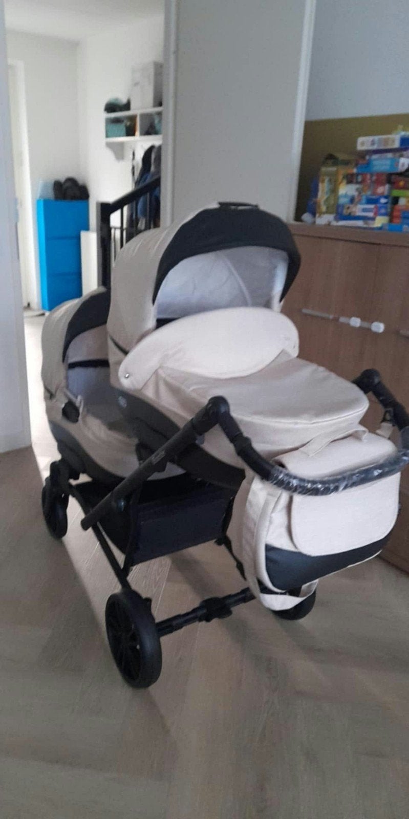 Tweeling kinderwagen/duo stroller, Ophalen, Zo goed als nieuw, Kinderwagen of Buggy