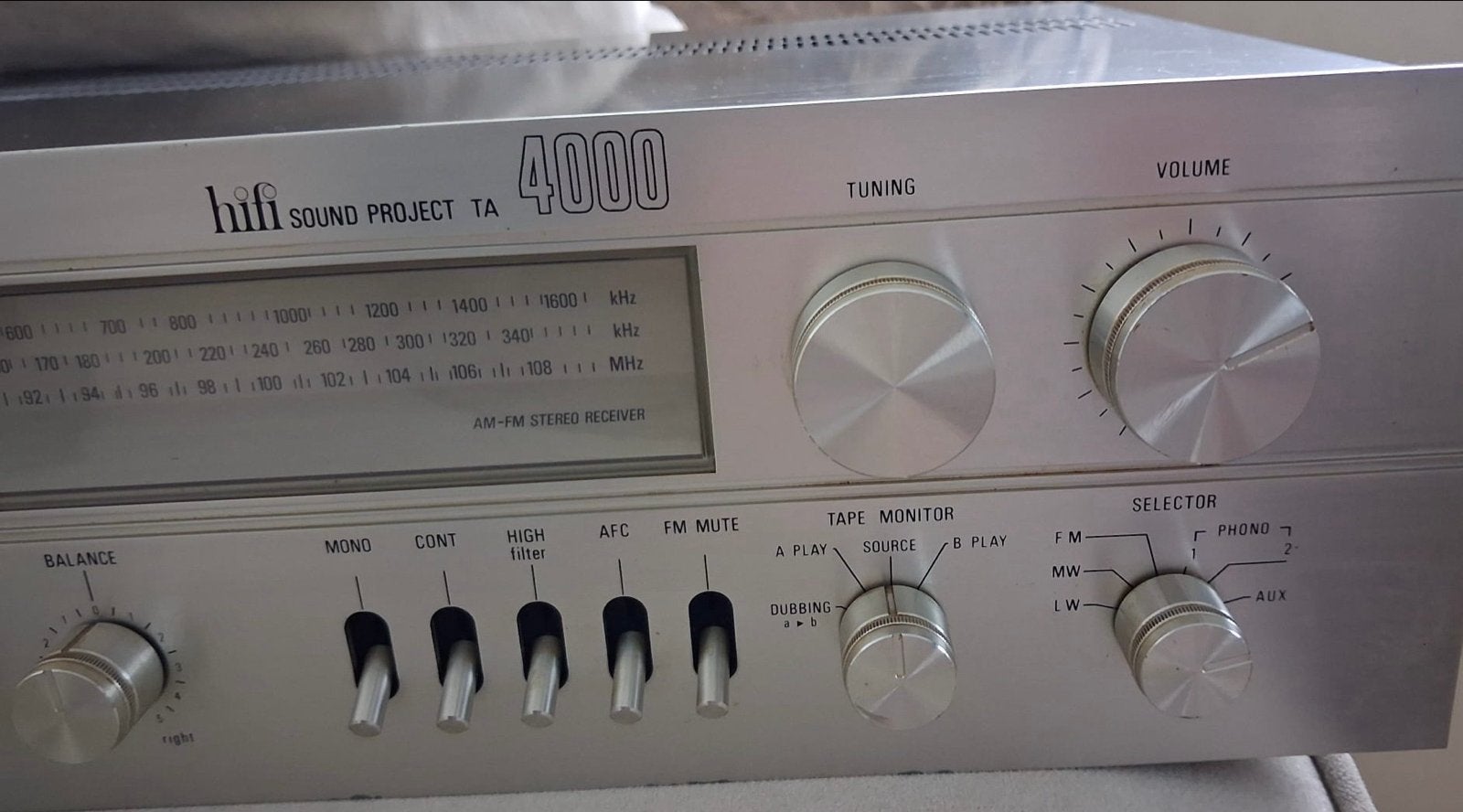 Erres HiFi Sound Project TA 4000 AM-FM Stereo Receiver, Overige merken, Gebruikt, Ophalen of Verzenden, 120 watt of meer