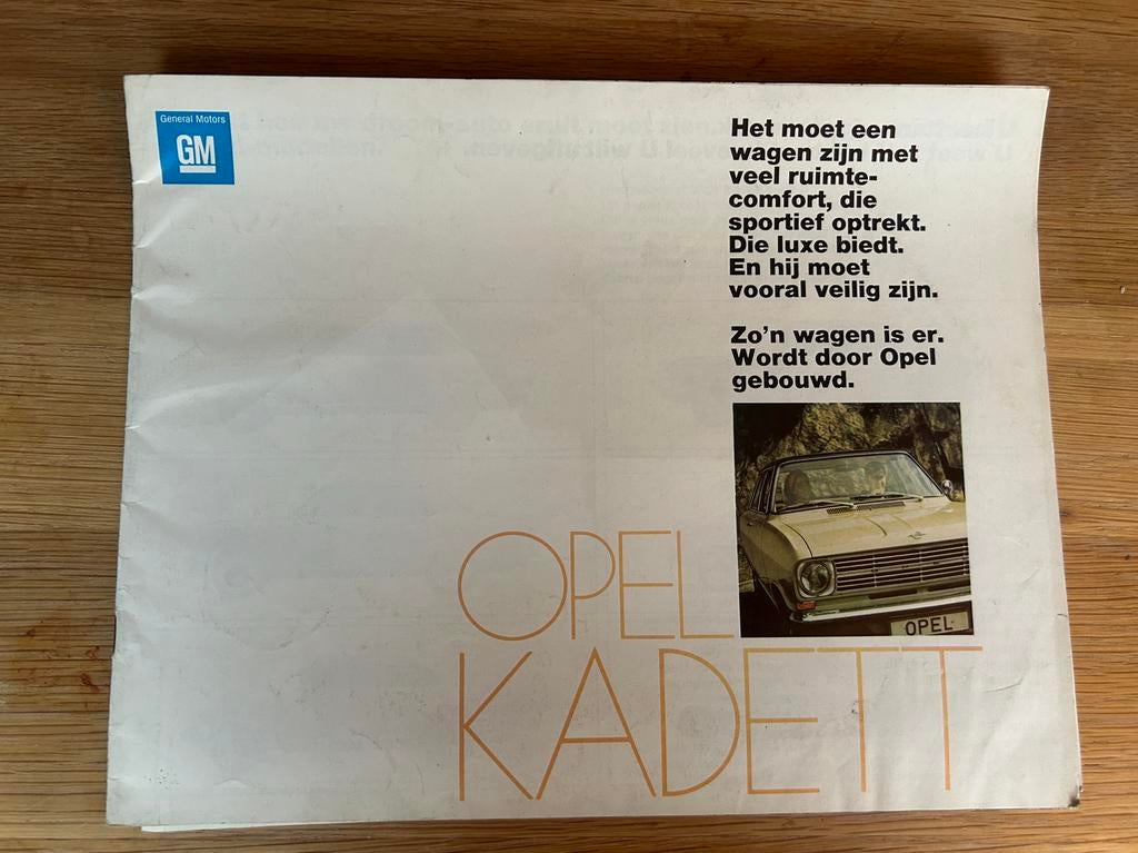 Folder Opel Kadett, Ophalen of Verzenden, Gelezen, Opel