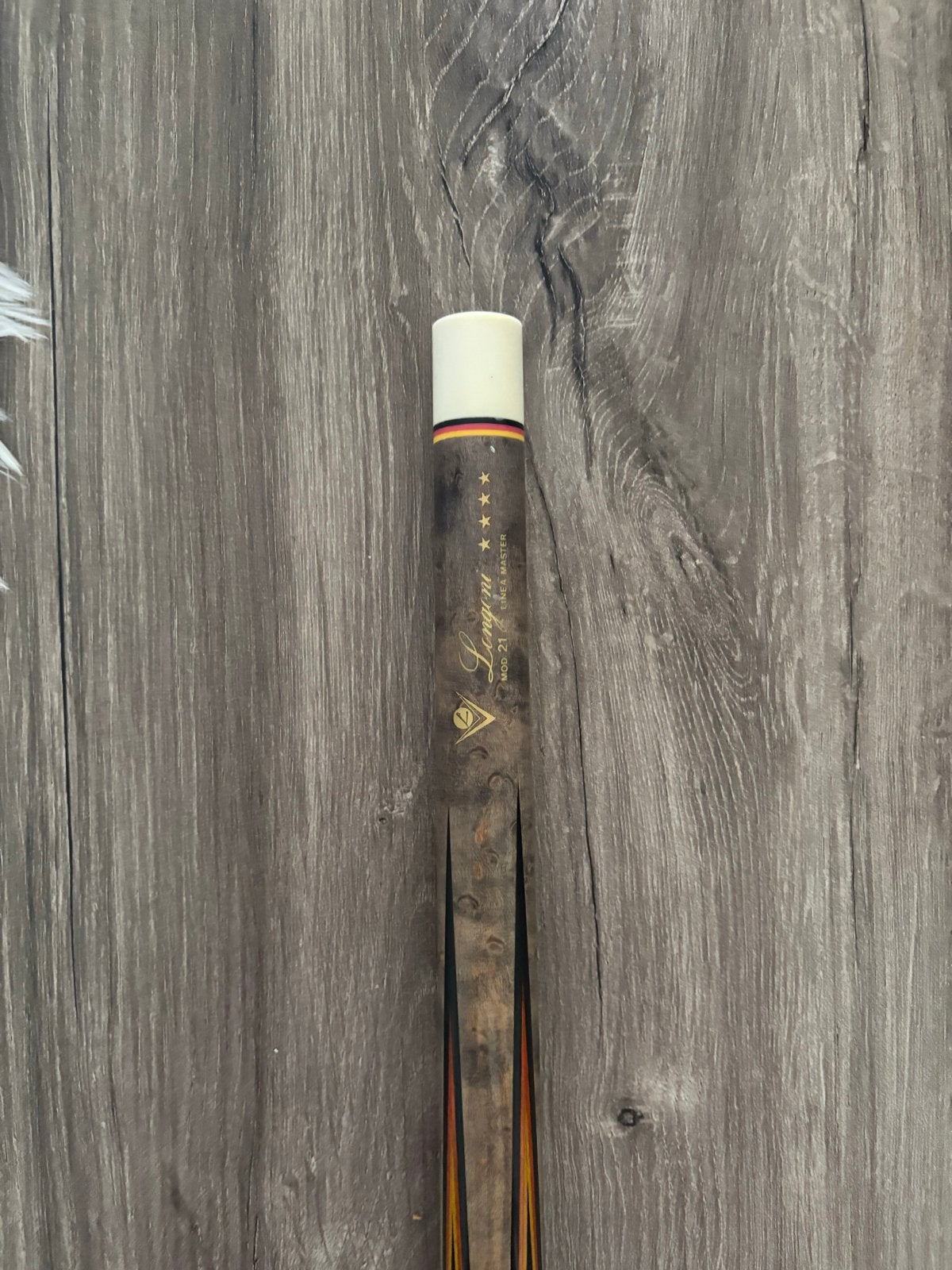 Vintage Longoni Linea Mod 21 4* Biljartkeu (Ebony & BDS), Sport en Fitness, Ophalen of Verzenden, Gebruikt, Keu of Ballen