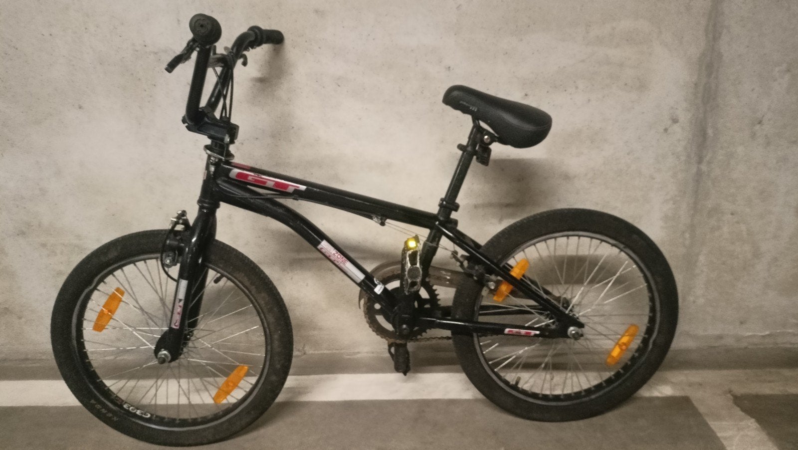 GT Zone BMX Fiets - Zwart, Goede Staat, Fietsen en Brommers, Fietsen | Crossfietsen en BMX, Staal, Velgrem, Ophalen of Verzenden