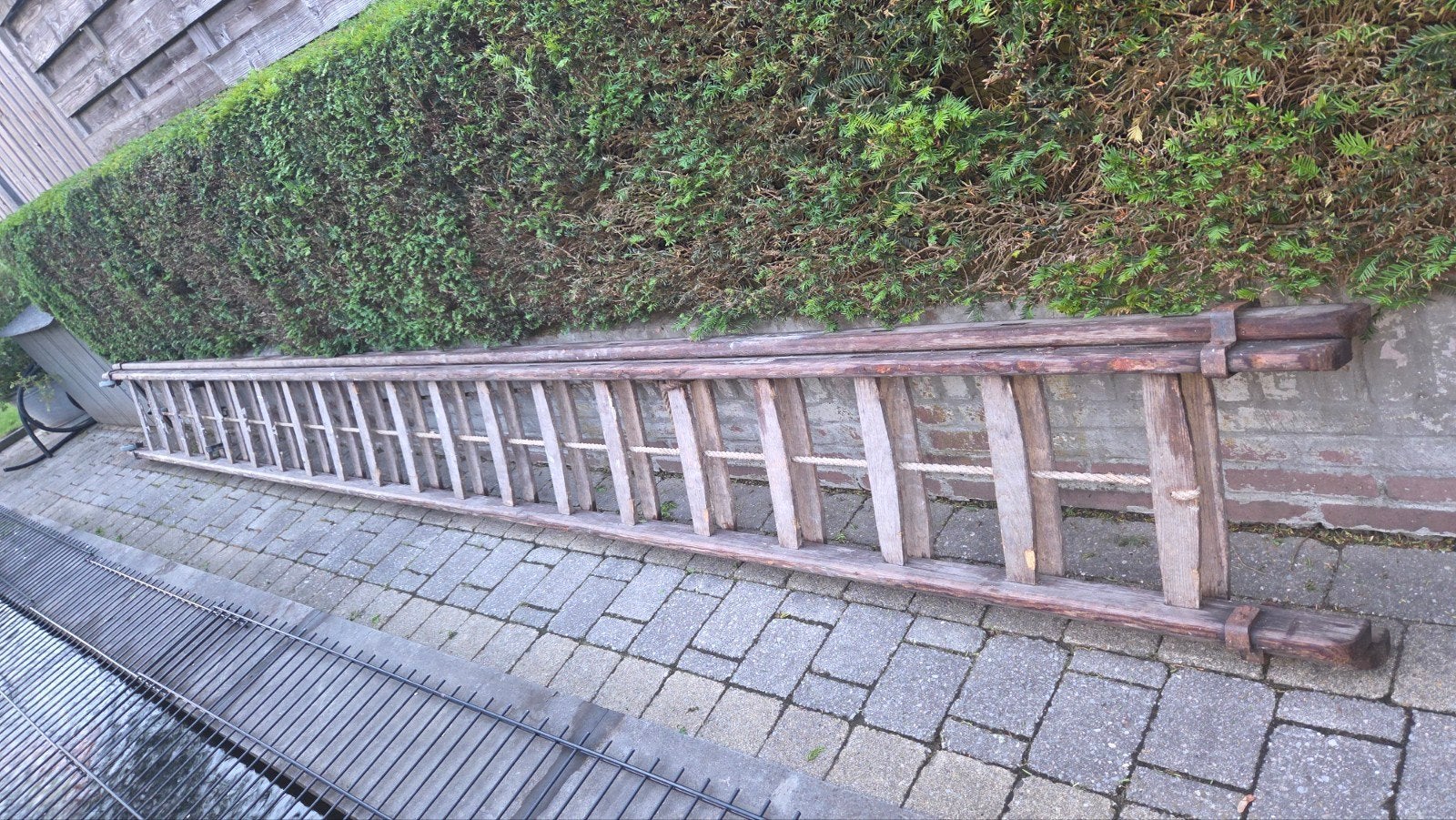 houten trap/schildersladder, Doe-het-zelf en Verbouw, Ladders en Trappen, Ophalen, Gebruikt, 4 meter of meer