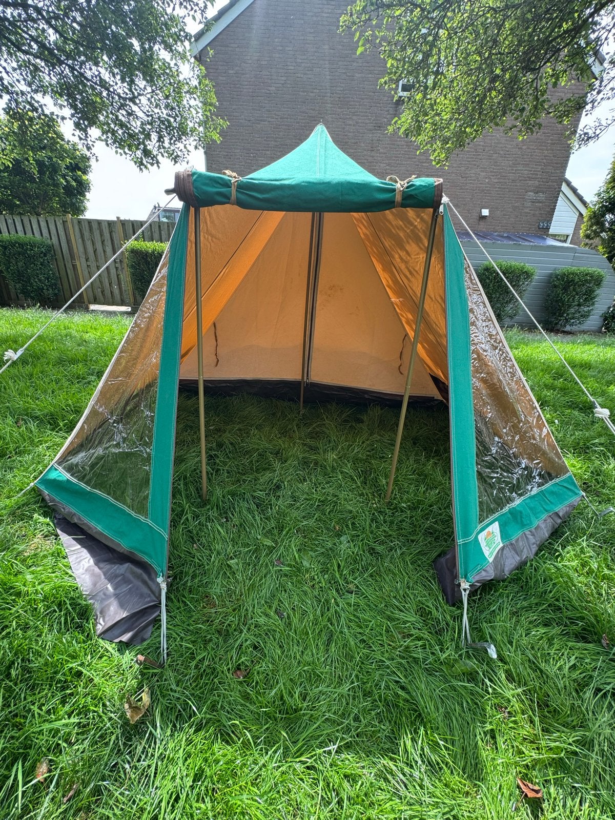 TWEE Bivak 3 Tenten van Vervat - Beige Groen, Ophalen, Gebruikt, Tot en met 3