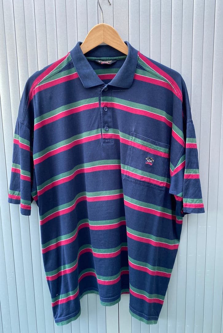 Paul & Shark polo 3XL blauw-groen-wijnrood, Ophalen of Verzenden, Gedragen, Blauw, Shirt