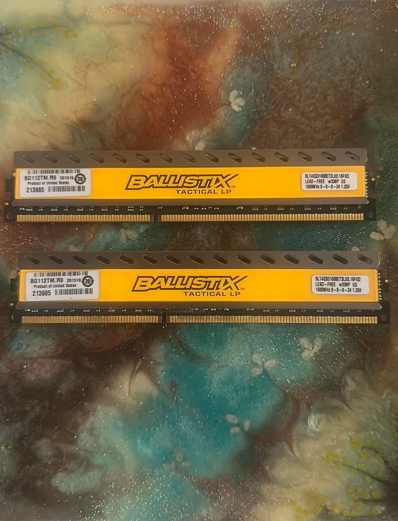 2x4GB DDR3 Ballistix RAM Geheugen, Computers en Software, RAM geheugen, 8 GB, DDR3, Ophalen of Verzenden, Zo goed als nieuw