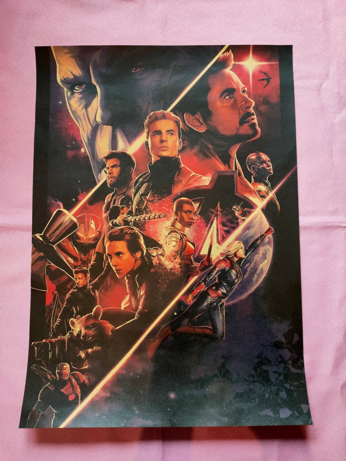 Avengers: Endgame Poster - Marvel Superhelden, Verzamelen, Rechthoekig Staand, A4 of kleiner, Ophalen of Verzenden, Zo goed als nieuw