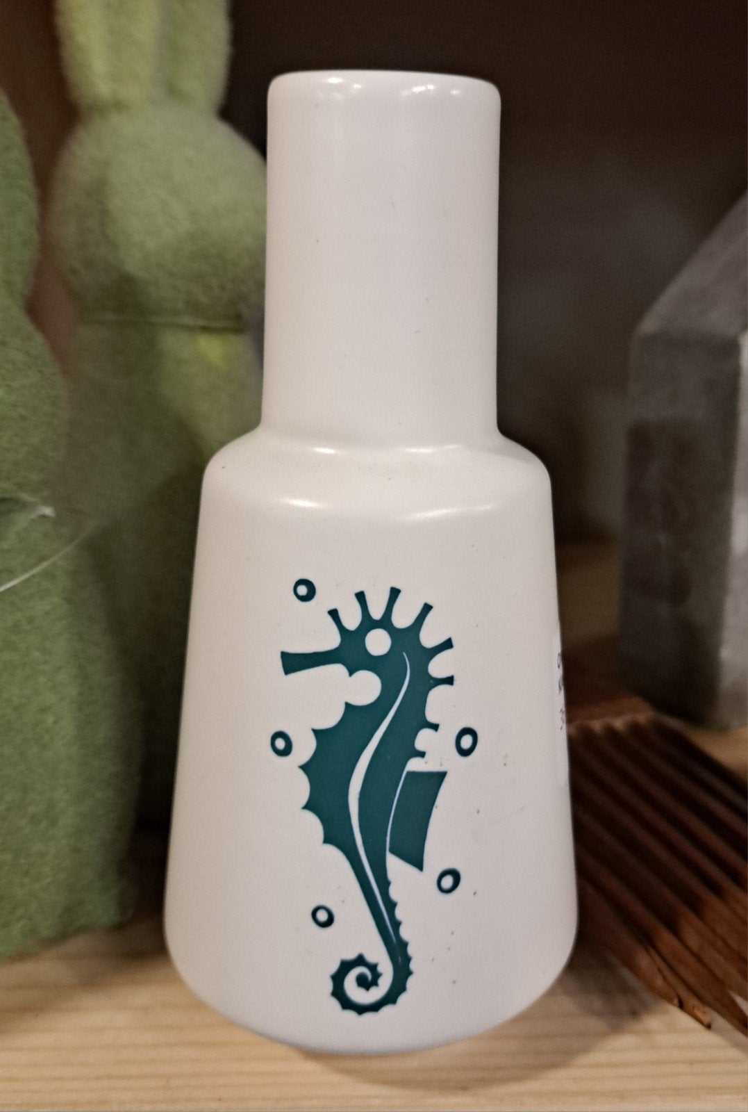 Vintage Schoonhoven Holland vaasje met zeepaardje, Ophalen of Verzenden