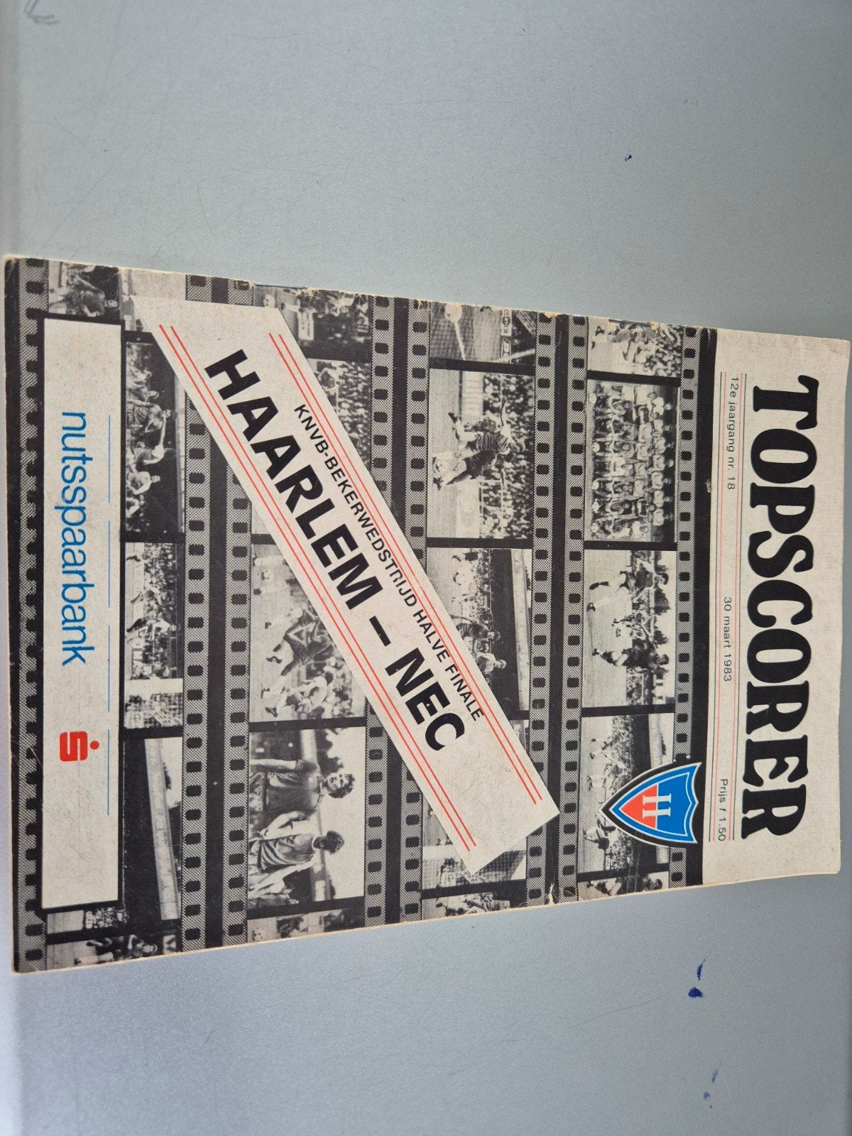 HAARLEM  - NEC , PROGRAMMABOEKJE, Verzamelen, Sportartikelen en Voetbal, Ophalen of Verzenden, Overige binnenlandse clubs, Poster, Plaatje of Sticker