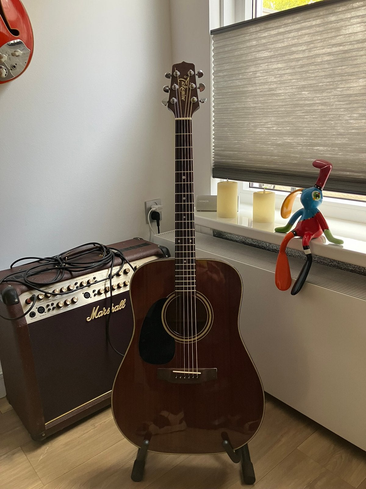 Takamine F349, Japan, linkshandige 1990, Ophalen of Verzenden, Zo goed als nieuw, Western- of Steelstringgitaar